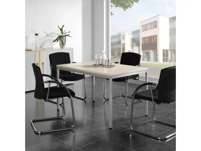 Bureau Hxbxd 720x1600x800mmm Bladdecor Noten Frame Ral9006