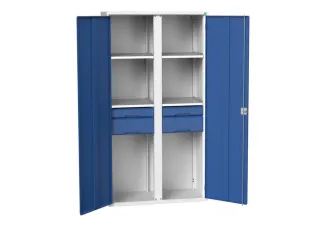 universele kast,HxBxD 2000x1050x550mm,4xStalen bodem,4lade(n) - 1
