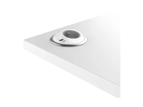 Desktop stekkerdoos Power PixelTUF 1x Penaarde +USB A/C 25W Wit