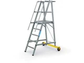 Platformladder Aluminium Bordes H X B X D 1300X 600X 630Mm 5Treden - 4