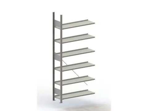 Inhaakstelling Aanslagrand Aanbouwveld 2200x1000x300mm 6legborden