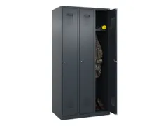 locker,HxBxD 1850x900x500mm,3vak,vak B 300mm,cil.-slot,staand op vloer