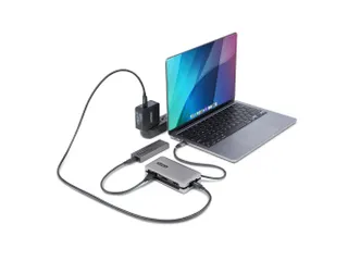 USB-C Multiport Adapter 4K 60Hz HDMI DP 100W PD 3x USB Hub - 9