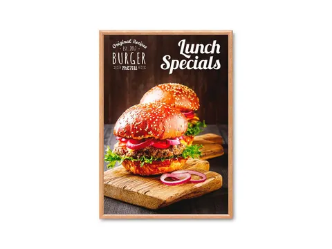 Kliklijst 70x100cm Rechte Hoeken 25mm Hout