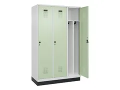 locker voor scheiding van kleding,HxBxD 1950x1200x500mm,3vak