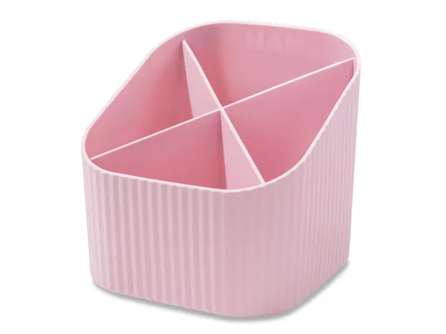 Porte-stylo HAN Re-X-LOOP 4 compartiments 100% recyclé rose pastel