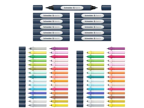 Twinmarker Schneider set Paint-It 040 72 stuks ass. kleur