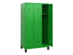 schoollocker,HxBxD 1630x900x500mm,3vak,vak B 300mm,cil.-slot,voeten