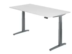 bureau assis-debout à régl. de haut. élec. HxlxP 650-1290x2000x1000