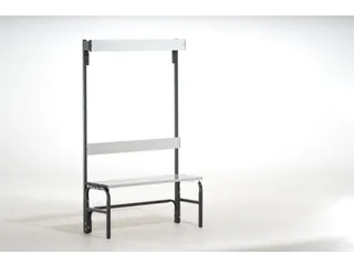 omkleedbank,HxLxD 1670x1015x375mm,alu. lijsten,RAL7016 - 1