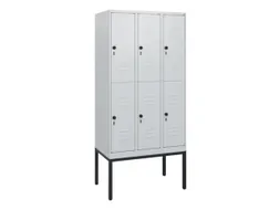 dubbeldekse locker,HxBxD 1950x900x500mm,3x2vak.,vak B 300mm