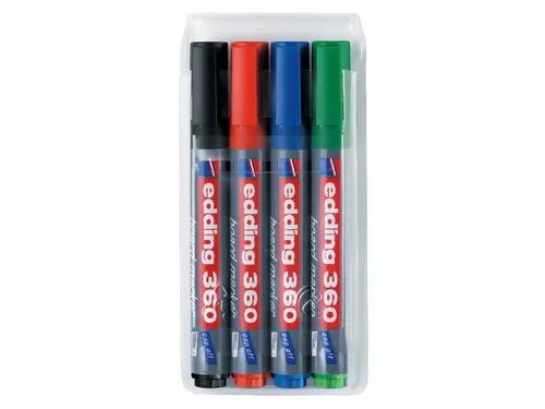 Viltstift Edding 360 Whiteboard Rond Assorti 1.5-3mm 4stuks Etui