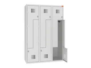 Z-garderobekast,HxBxD 1800x1200x500mm,draaigrendel,romp RAL7035 - 2