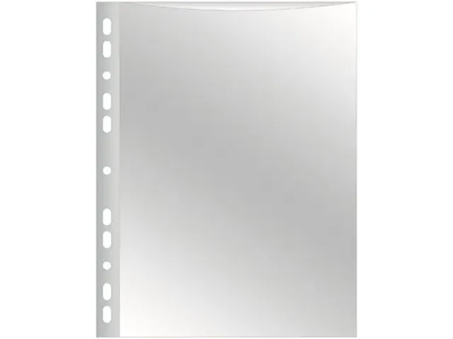 Geperforeerde Showtas A4 11-Gaats Glashelder PP 75mic 10 stuks