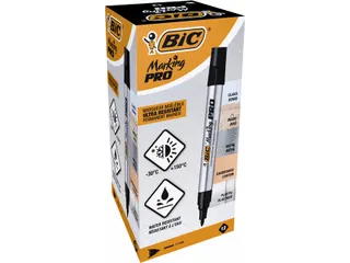 Viltstift Bic Pro rond medium zwart - 3