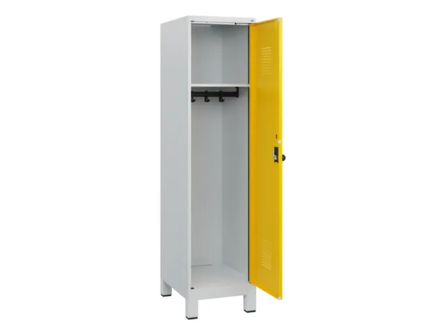 schoollocker,HxBxD 1630x400x500mm,1vak,vak B 400mm,draaigrendel,voeten