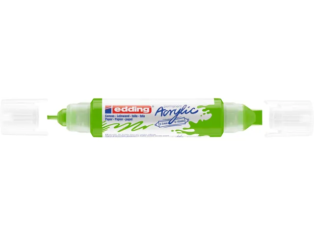 Acrylmarker edding e-5400 3D double liner geelgroen