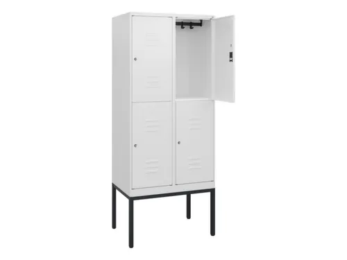 dubbeldekse locker,HxBxD 1950x800x500mm,2x2vak.,vak B 400mm