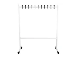 garderoberek,verrijdbaar,HxLxB 1700x550x1400mm,22haak,Staal/kunststof