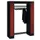 locker met kapstok,HxBxD 1950x1430x480mm,romp RAL7016,front RAL7016