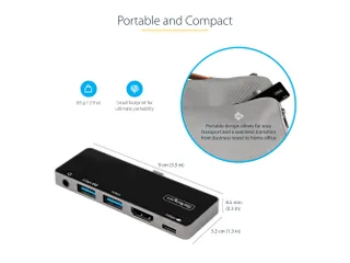 USB C Multiport Adapter USB-C naar 4K 60Hz HDMI 2.0 - 5
