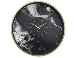 Wandklok NeXtime Marble Duo 48cm goud metaal