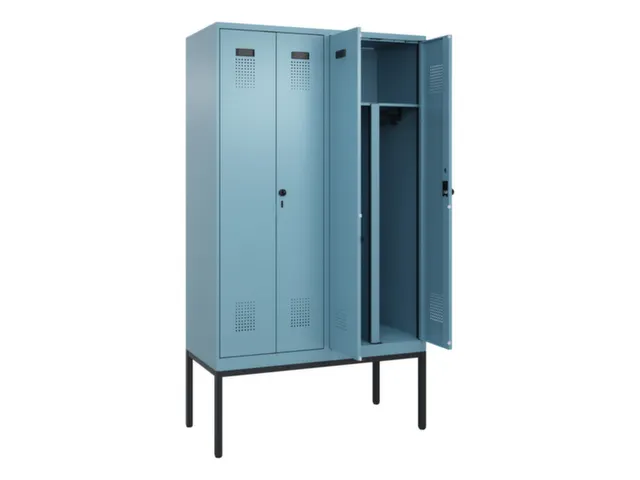 PBM-locker,HxBxD 2120x1200x500mm,4vak,vak B 300mm,draaigrendel