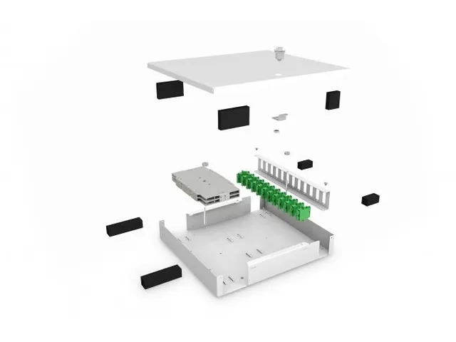 Glasvezel wandmontage Unibox compact 265x150x55mm grijs RAL7035