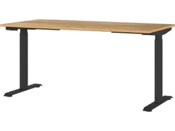 Elektrisch ihv bureau,HxBxD 720-1200x1600x800mm,blad Navarra-eiken