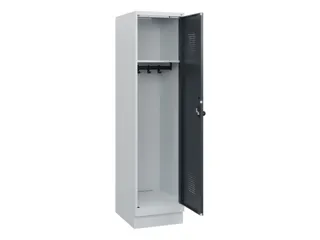 schoollocker,HxBxD 1630x400x500mm,1vak,vak B 400mm,draaigrendel,sokkel - 1