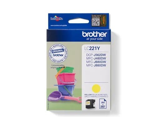 LC-221YBP Geel Inktcartridge 260 pagina's