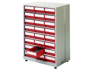 Stellingkast Hxbxd 410X605X870Mm 24Bakken Rood Frame Ral7035 - 1