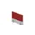 opzetpaneel bureau aanbouw zijkant MP-lichtgrijs BN4011-rood 600mm