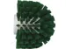 Brosse ronde à pas de vis 7035-2 vert medium Ø135 mm