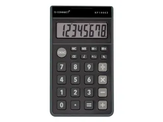 Q-CONNECT zakrekenmachine 8 cijfers Zwart - 1