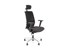 Bureaustoel EN1335 Linea Omnia 01/PT zwart/zwart met 3D armleuning