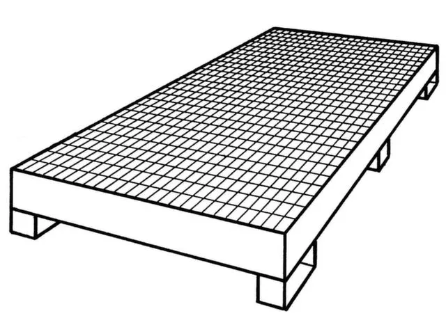 Systeem-Opvangbak Verzinkt 8x 200l 246l 210x 2650x 1300mm Rooster