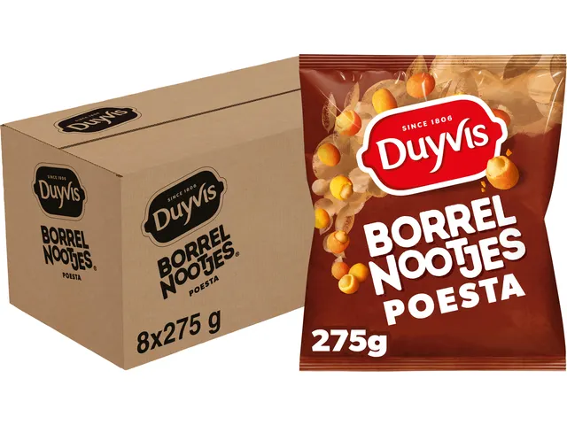 Borrelnootjes Duyvis poesta sachet 275g