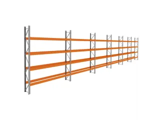 palletstelling,basis+5xaanbouw,HxBxD 4620x22300x750mm,vakl. 3400kg - 1