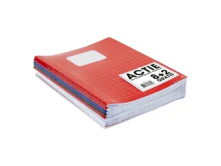 Schrift SOHO Basic A5 ruit 10x10mm 80 pagina's 60gr assorti 8+2 gratis - 1