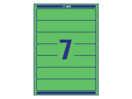 Rugetiket Avery Zweckform smal 38x192mm zelfklevend groen L4764-20