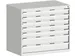 ladekast HxBxD 900x1050x650mm 7laden RAL7035 front RAL7035
