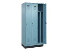 locker voor scheiding van kleding,HxBxD 1950x900x500mm,3vak