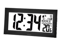 Dcf-klok Met Kalender, Temperatuur En Alarm - 39,2 X 18,6 X 2,9 Cm