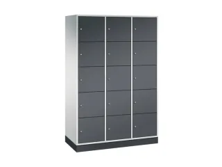 grootvolume-lockersysteem,RAL 7035/RAL 7021,HxBxD 1950x1220x500mm - 2