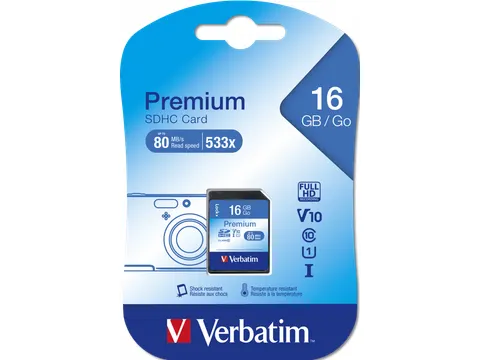 Premium U1 SDHC geheugenkaart 16GB