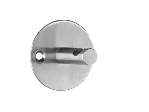 Wandgarderobe Alco zilver 1 haak incl. bevestigingsmateriaal