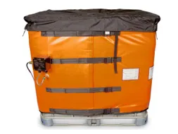 verwarmingsmantel,v. IBC inhoud 1000l,buiten glasvezel/silicone,oranje