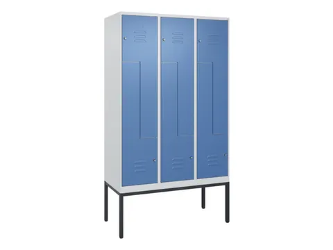 armoire vestiaire Z HxlxP 2120x1200x500mm larg. compart. 200/400mm