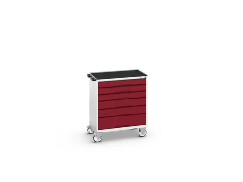 gereedschapswagen 965x800x550mm antislip blad 6 laden RAL7035+RAL3004